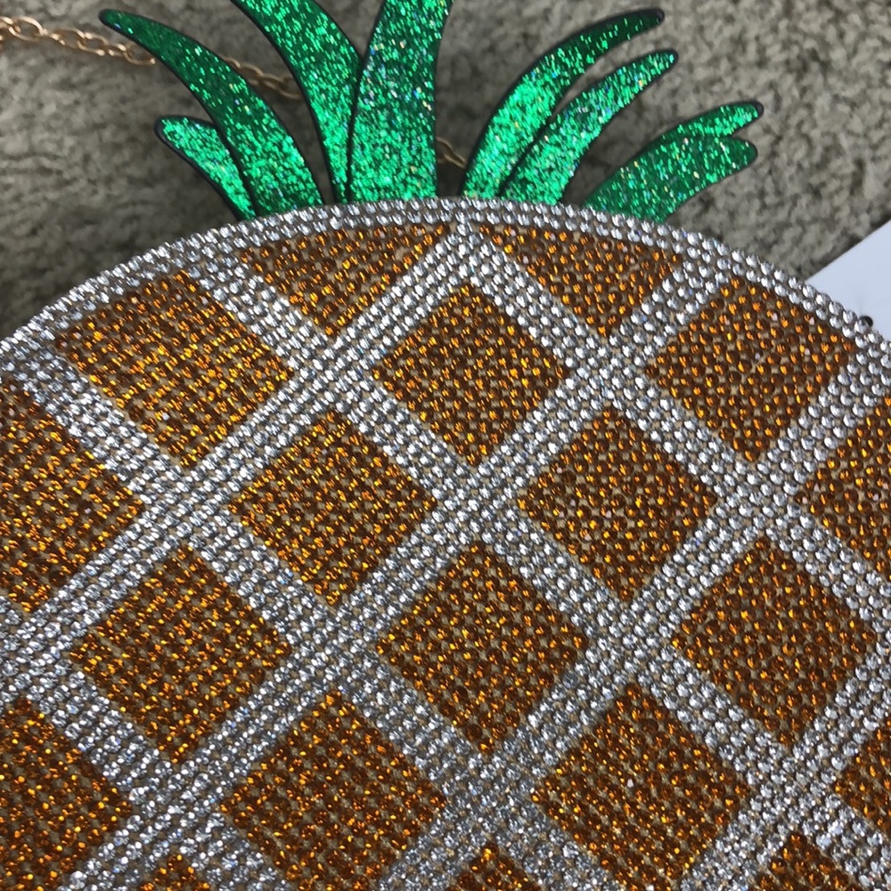 Alessia Pineapple Rhinestone Purse - Picture 3 of 10